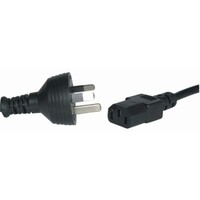 Power Lead - AU Plug To 3 Pin IEC C13 Female - 1.8m