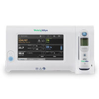 Welch Allyn Connex SPOT MONITOR with NIBP, Nonin SpO2, PRO 6000 Braun Temp - STAND NOT INCLUDED