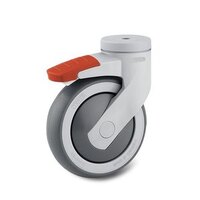 Tente 150mm Plastic Brake Castor - Red Tab - Suit Air Comfort Chairs