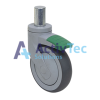 Shoalhaven 100mm Tente Directional Lock Castor - Green Pedal - Plastic