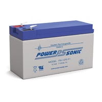 Powersonic Heavy Duty Battery - 12V 7Ah - F1 Terminals - Each