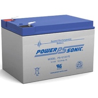 Powersonic Medical Grade Deep Cycle SLA Battery 12V 12Ah - L 148mm x W 95mm x H 95mm - F2 Terminals - Each
