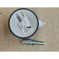 Tente 75mm Front Swivel Castor - Includes M12 x 70mm SH Cap Screw - EACH - Also Need 1 x FH5044.1 Spacer
