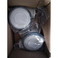 Genuine 100mm Brake Castors - Suit Sara Stedy NTB2000 / KMC Maxi Move / Maxi 500 - Pair
