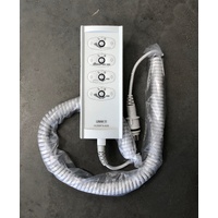 Linak HLW074-026 Handset - 8 Button With Lock - Round 8 Pin Plug