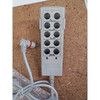 Timotion TH7-2027-003 Handset - 10 Button - RJ45 / Internet Style Right Angle Plug - Red Ring