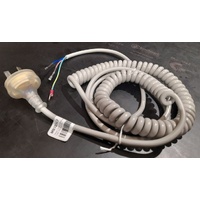 Dewert Hardwired Curly Power Lead - Earthed