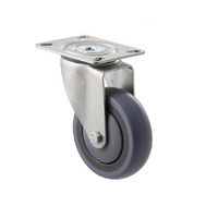 Fallshaw  M Series 100mm Swivel Castor - ISO Plate Mount