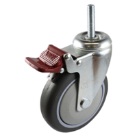 Rhombus 125mm Brake Castor
