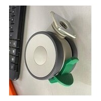 Tente 75mm Directional Lock Twin Castor - Plate Mount 42mm x 42mm