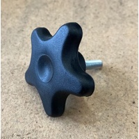 Powertec 5 Star Handscrew, 1/4 x 25mm