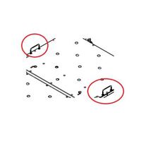Aidacare FL250 Bed - Mattress Retainers With Hand Wheels / Locking Knobs - Pair