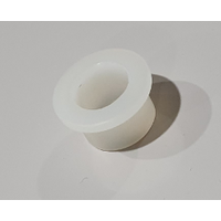 Alrick EN7 / EN9000 - Castor Plate Flanged White Bush - 16OD x 12ID x 12lth (Flang 21 x 2.5) - Require 2 Per Castor Assembly