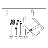 York LC-UB Upright Bike, HANDLE BAR SET