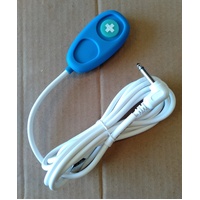 Nurse Call SC Silicon Pendant 1 Button - 3M Lead - 6.35mm Stereo Plug - Tip & Sleeve