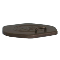 Vost Skip Bin Lid -Black round