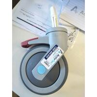 Tente Levina 125mm Plastic Brake Castor With 19mm Expanding Pintle