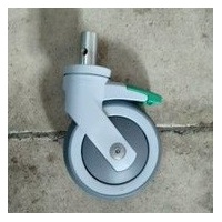 Tente Levina 125mm Directional Lock Castor - 21.5mm x 45mm Solid Pintle