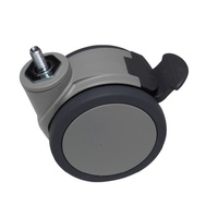 Seahorse 125mm Twin Wheel Brake CASTOR - Grey