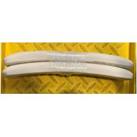K Care KF11506 / Maxi Shower Commode - Curved Handmade Armpads - PAIR - White