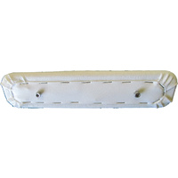 K Care Shower Commode - White  Armpads - 300mm Long - 200mm Hole Spacing - Pair