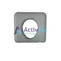 Juvo shower Commode - Closed Front PU Seat - 46cm / 460mm