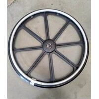 Sunrise Breezy EC2000HD - Complete Wheel 24" With Solid Pyramid Trye - Black - Each