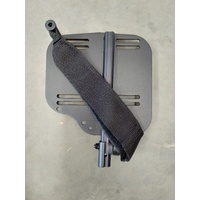 Sunrise Quickie Iris - Lower Legrest Stem With Angled Mount Footplate - R/H
