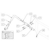 Quickie Anti Tip BRACKET ASSEMBLY