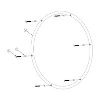 Ki Mobility Catalyst 5VX - 24" SOFT WHEEL HANDRIMS Includes Bolt and Nut - Pair