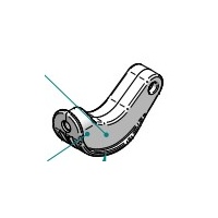 Linet, To Suit IMC 17350-80 Bed, D6M6, RAL 9002 Injected LEVER