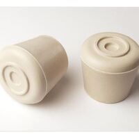 White Rubber 22mm Chair Tip  - EACH
