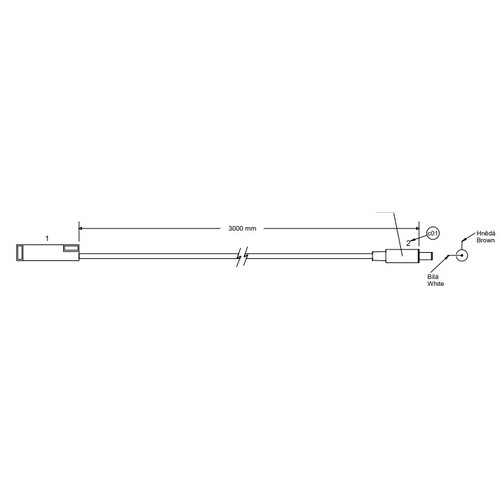 Linet Virtuoso - Backrest Tilt Switch Loom CABLE