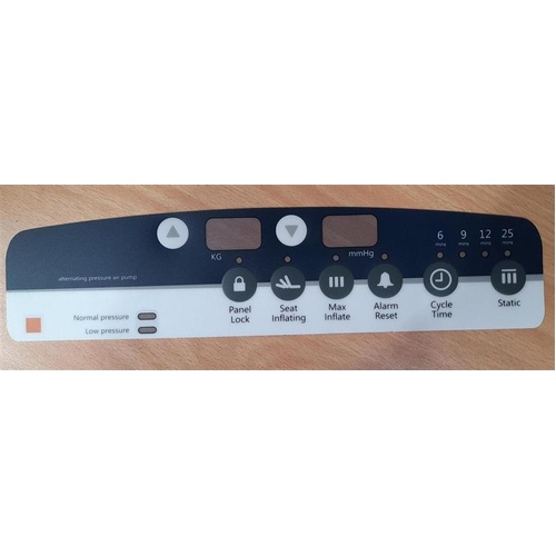 Carewell Legacy Air Pump - Front Membrane Switch Panel