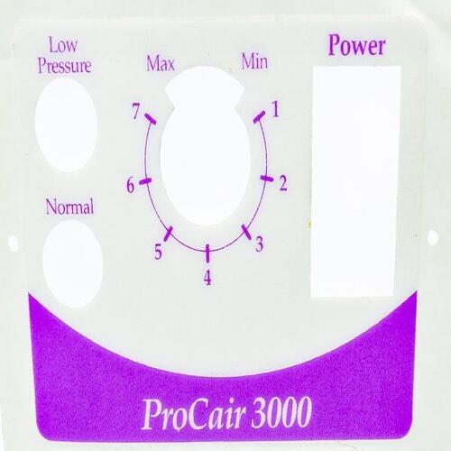 ProCair 3000 Air Pump - Switch Panel Decal