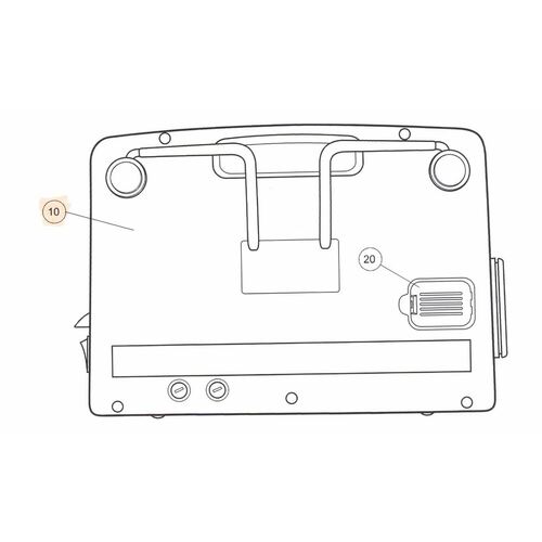 Arjo Alpha Active 3 / 4 Air Pump - Rear CASE Only