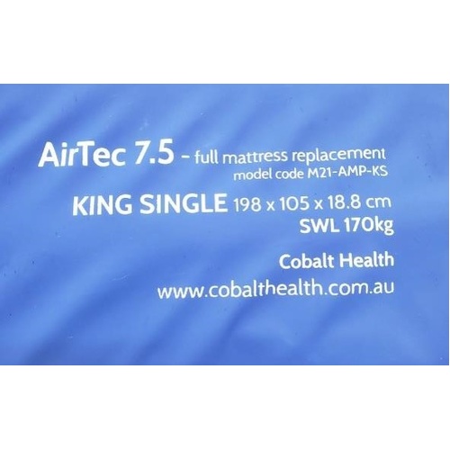 Cobalt AirTec 7.5 Mattress - Top Cover Only - King Single