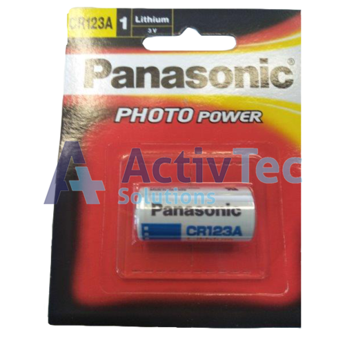 Panasonic CR123A Lithium 3V Battery Each