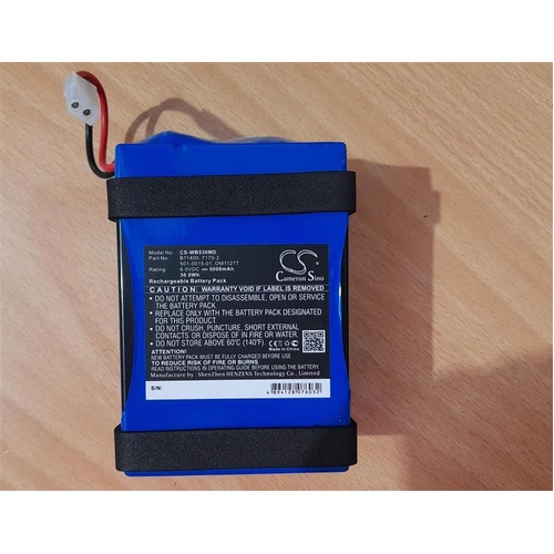 Welch Allyn VSM300 - Replacement SLA Battery - 6v 5.5Ah