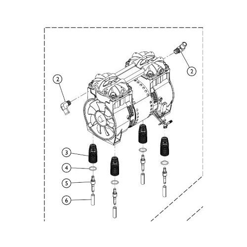 Invacare Perfecto 9 - Compressor with Mounting Hardware