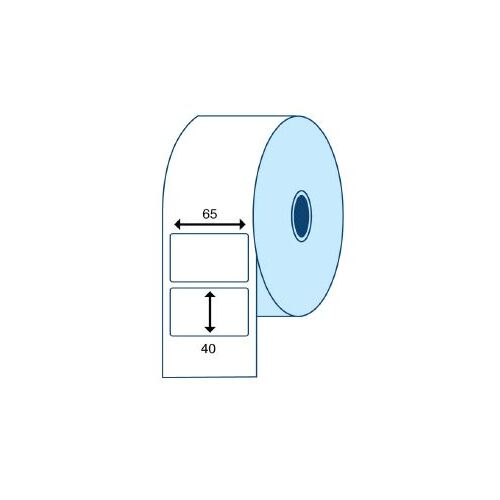 Clear Protective 65 x 40 LABEL (1000/roll) - MOQ 5000 labels