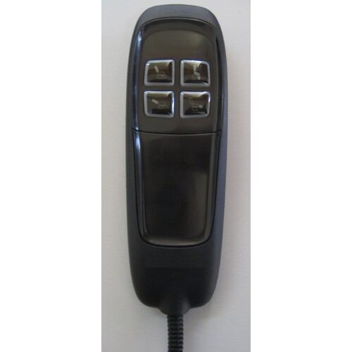 Dalcross, 4 Buttons 5 Pins For Two Motor Chair, HANDSET With Flexi Cable and Plug - New Version