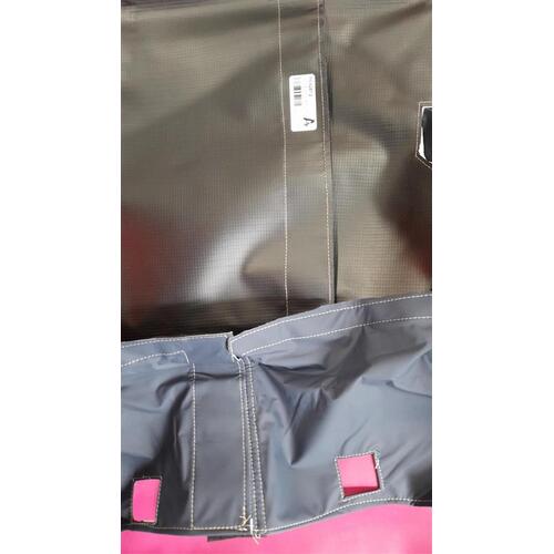 Sertain Seat, Back & Dlx Legrest - Cover Only - Zipless back - SE4400D/SE4401D (1 piece type) - Studio Encore Primrose / Polysoft Extreme Navy