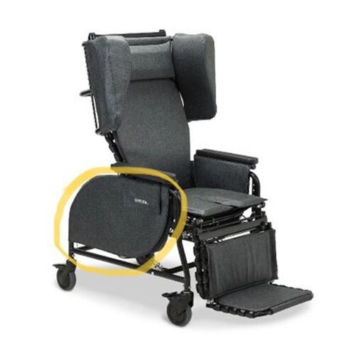 Broda, To Suit Mid 20 Inch Chair, Lower SIDE COVER - Pair - Charcoal