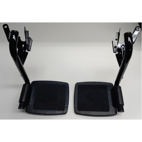 Broda Swing Away Legrests for Pedal Rocker 48R – Pin And SaddleType - Black - PAIR
