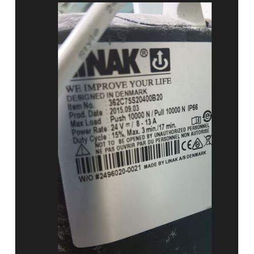 Kingfisher Pool Hoist - Linak 362C75S20400B20 ACTUATOR