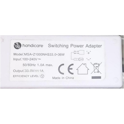 Handicare H1000 / H2000 Stairlift - 33v 1A Charger / Power Supply
