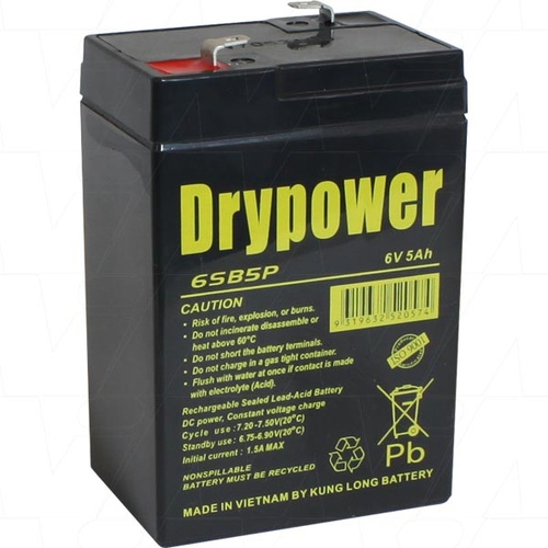 Drypower Battery - 6v 5Ah