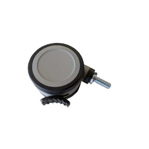 KYC 75mm Brake Castor - M10 x 25mm Threaded Stem