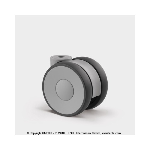 TENTE LINEA 75MM GREY TPR SWIVEL 10MM HOLE - PUSH ON FIT